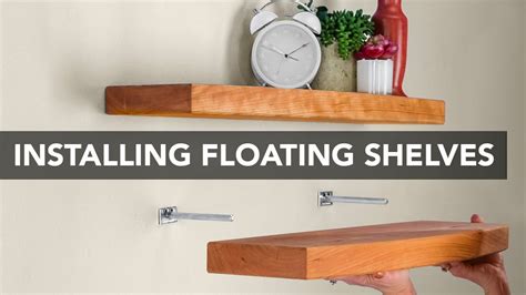 install floating shelves without brackets